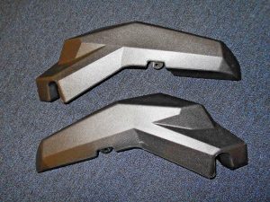 YAMAHA GRIZZLY 700 FRONT BUMPER BLACK PLASTIC COVERS, RIGHT & LEFT SIDES 16-25