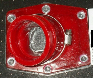 HONDA CR250, CR250R RED CARBURETOR REED CAGE INTAKE BOOT 1997-2001 REPLACES 16221-KZ3-J10