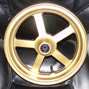 HONDA 125 GROM GOLD FRONT WHEEL WITH BEARINGS 2024, 44650-K26-L00ZA