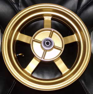 HONDA 125 GROM GOLD REAR WHEEL WITH BEARINGS 2024, 42650-K26-G00ZA