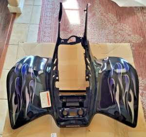 HONDA TRX450ER TRX 450ER BLACK / FLAMES OEM REAR FENDERS ELECTRIC START MODELS