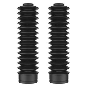 YAMAHA YTM 175, 200, 225DX, 225DR POLISPORT BLACK FRONT FORK BOOTS, MUD GUARDS