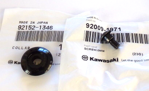 KFX450R ATV, KLX450, KX85, KX100, KX112, KX450X, SEAT COLLAR MOUNT & SCREW
