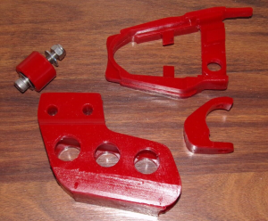 HONDA TRX250R SWINGARM CHAIN SLIDE, ROLLER, REAR GUIDE, LOWER FRAME RUB BLOCK