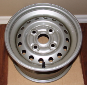 HONDA MUV700, 700 BIG RED SILVER FRONT / REAR STEEL 12" WHEEL, RIM 42650-HL1-A00