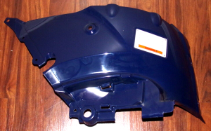 HONDA RINCON 650,680,EASTERN BLUE LEFT REAR FENDER, SPLASH GUARD 80200-HN8-B80ZB