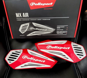 ATC 200S,200M,185S,200X,250R,350X, 200SX, RUBICON, RINCON RED / WHITE HANDGUARDS