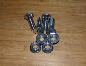 TRX 250X,300EX,300X,400EX,400X,ATC 250R REAR SPROCKET MOUNTING BOLTS & NUTS 90114-HP1-600 X4 X4,