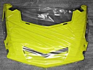 YAMAHA GRIZZLY 700 FRONT FENDER NEON YELLOW NOSE HOOD PANEL, 2UD-F3391-90-00