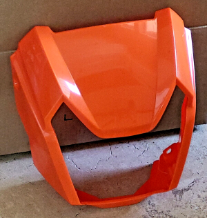 HONDA FOREMAN TRX 500, RUBICON ZEST ORANGE HEADLIGHT COVER, HOUSING
