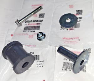 HONDA TRX450R TRX450ER 450R 450ER EXHAUST MUFFLER MOUNTING HARDWARE, 5 PIECE KIT