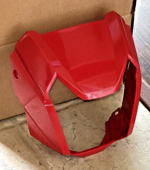 HONDA FOREMAN, RUBICON TRX 520 HERO RED HEADLIGHT COVER, HOUSING 53205-HR6-660ZT
