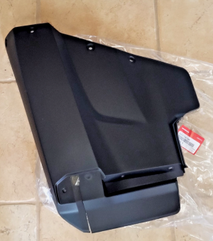 HONDA RUBICON TRX 700 FRONT FENDER LEFT SIDE MUD EXTENSION, GUARD, FLAP
