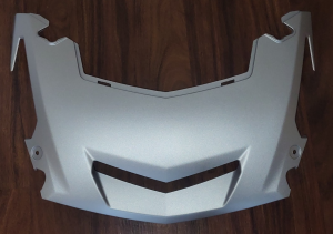 YAMAHA GRIZZLY 700 SE FRONT FENDER SILVER NOSE HOOD PANEL, 2UD-F330D-40