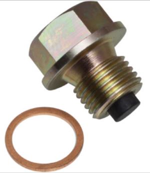 YAMAHA 350 BANSHEE, RZ350, RAPTOR 660 ENGINE MAGNETIC OIL DRAIN BOLT, PLUG