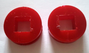 SUZUKI QUADRACER LT500 500 QUADZILLA HEADLIGHT MOUNT RUBBER GROMMET CUSHIONS,RED
