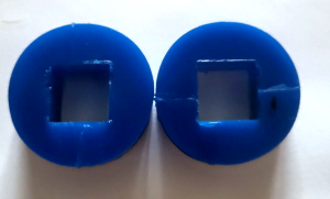 SUZUKI QUADRACER, LT500R QUADZILLA HEADLIGHT MOUNT RUBBER GROMMET CUSHIONS BLUE