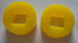 SUZUKI LT250R,250 QUADRACER HEADLIGHT MOUNT RUBBER GROMMET CUSHIONS YELLOW 85-92