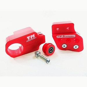 YAMAHA BANSHEE 350 RED SWINGARM CHAIN GUARD, BUFFER SLIDE, REAR GUIDE & ROLLERS