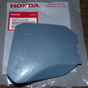 HONDA RANCHER 420, FOREMAN 500 OIL CHECK ACCESS DOOR, COVER SHALE BLUE 83653-HR3-W50ZB