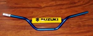 SUZUKI 250 QUAD RACER LT250R, 500 QUADZILLA LT500R BLUE HANDLEBARS, SUZUKI PAD