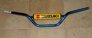 SUZUKI 250 QUAD RACER LT250R, 500 QUADZILLA LT500R BLUE HANDLEBARS, SUZUKI PAD