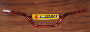 SUZUKI 250 QUAD RACER LT250R, 500 QUADZILLA LT500R RED HANDLEBARS, SUZUKI PAD