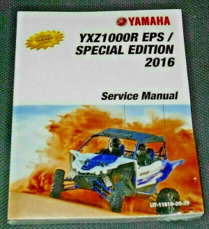 YAMAHA YXZ1000R, YXZ1000 OEM SHOP, SERVICE, MECHANIC REPAIR MANUAL, BOOK 2016