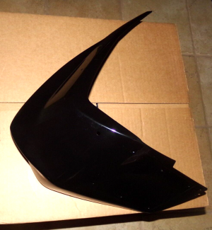 KAWASAKI KFX450R KFX450 FRONT FENDER BLACK LEFT-SIDE EXTENSION 35004-0068-839