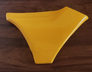 HONDA TRX450 TRX 450 FOREMAN YELLOW RIGHT SIDE PANEL RECOIL, PULL STARTER COVER