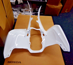 HONDA TRX 400EX, 400X ROSS WHITE REAR FENDERS 2008-2014. 80100-HN1-A70ZB