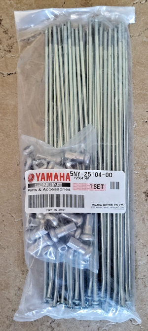 YAMAHA YZ250F, YZ426F, YZ450F, WR450F,21" FRONT WHEEL RIM SPOKE & NIPPLE SET,KIT