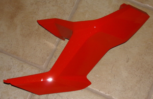 HONDA TALON 1000 LEFT FRONT ORANGE HEADLIGHT TRIM, COVER SHROUD, 61420-HL6-AA0ZB