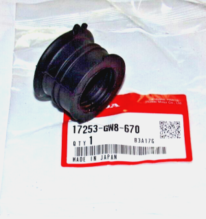 HONDA Z50, XR50, CRF50, AIR FILTER HOUSING TO CARBURETOR CONNECTING TUBE, BOOT