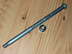 HONDA TRX250R TRX 250R, ATC250R 250R SWINGARM PIVOT BOLT & NUT, SHAFT  85-89
