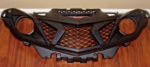 YAMAHA WOLVERINE X2, X4 FRONT PLASTIC GRILLE 18-26, BG4-F8309-11-00,LIGHT SHROUD
