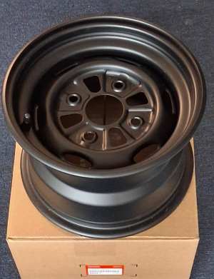 HONDA TRX420 420 RANCHER, BLACK REAR 11" WHEEL, RIM 2009-2026, 42650-HP7-B50ZA