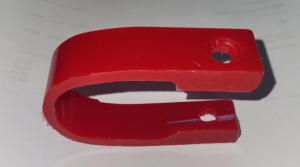HONDA ATC250R, ATC 250R SWINGARM FRONT CHAIN GUIDE SLIDER GUARD RED 1982
