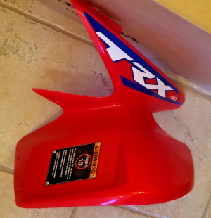 HONDA TRX90, TRX90EX, TRX90X RIGHT SIDE RED FRONT FENDER WITH GRAPHICS 2006-2026