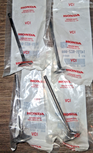 HONDA XR250, XR250R, OEM ENGINE HEAD VALVES INTAKE & EXHAUST, 1996-2004