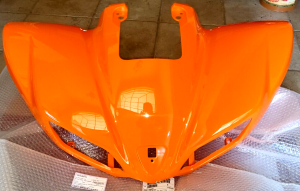KAWASAKI KFX700 KFX 700 VFORCE ORANGE OEM FRONT FENDERS KSV700 SPLASH MUD GUARDS