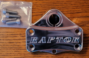 YAMAHA RAPTOR 700 BILLET ALUMINUM UPPER HANDLEBAR CLAMP & KEY SWITCH HOLDER