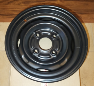 YAMAHA FRONT STEEL BLACK OEM WHEEL, RIM, GRIZZLY 550, 700 & KODIAK 700, 12x6