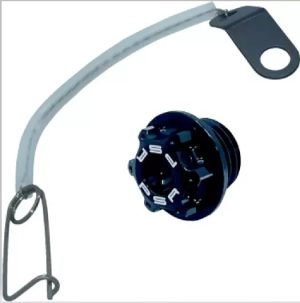 SUZUKI 250 QUADRACER 500 QUADZILLA ALUMINUM ENGINE OIL FILL PLUG CAP & CABLE