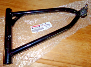 YAMAHA RAPTOR 700 BLACK LEFT TOP UPPER A ARM 15-26, REPLACEABLE BALL JOINT