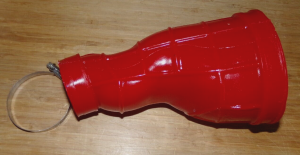 TRX 250R 86-89 AIRBOX TO CARBURETOR AIR BOOT DUCT, OVERSIZE CARB RED INTAKE