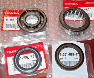 HONDA CRF150R,CRF 150R,150RB, CRF150RB CRANKSHAFT MAIN BEARINGS & SEALS OEM