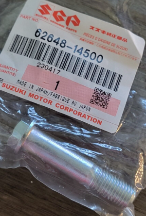 SUZUKI LT500R QUADRACER, 500 QUADZILLA FRONT SHOCK BOLT UPPER, LOWER 62648-14500