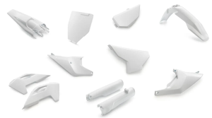 HUSQVARNA WHITE COMPLETE FENDER & BODY KIT, 250,450 FC,125 TC,300 TX,350 FX, 450