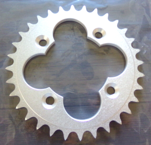 HONDA ATC350X, ATC 350X 32 TEETH ALUMINUM REAR SPROCKET 1986, 32 TOOTH